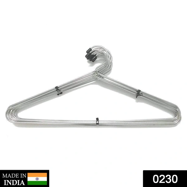 0230 Stainless Steel Cloth Hanger (12 pcs)