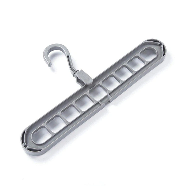 0238 9 Hole Plastic Hanger Hanging hook Indoor Wardrobe Clothes Organization Storage Balcony Windowsill Suit Racks