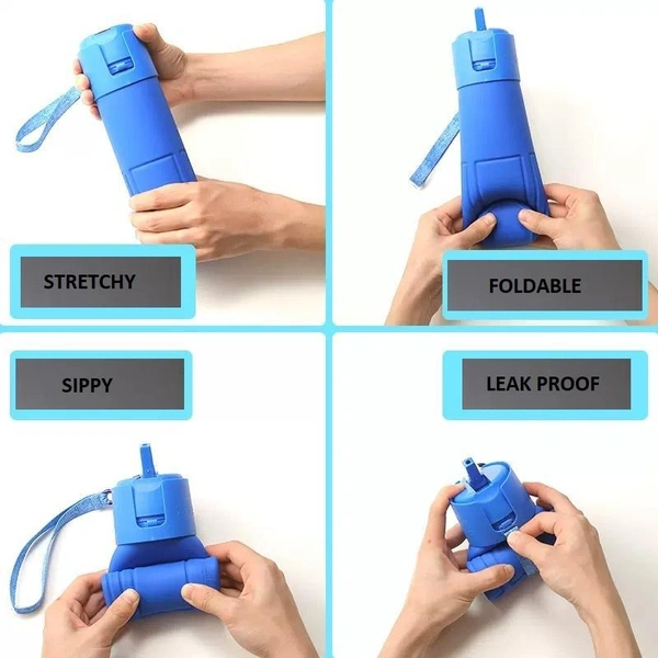 0326 Silicone Collapsible/Foldable Water Bottle