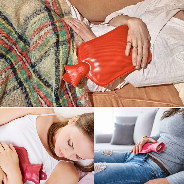 0394 (Medium) Rubber Hot Water Heating Pad Bag for Pain Relief (750 ML)