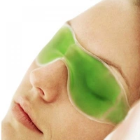 0403 Cold Eye Mask with Stick-on Straps (Green)