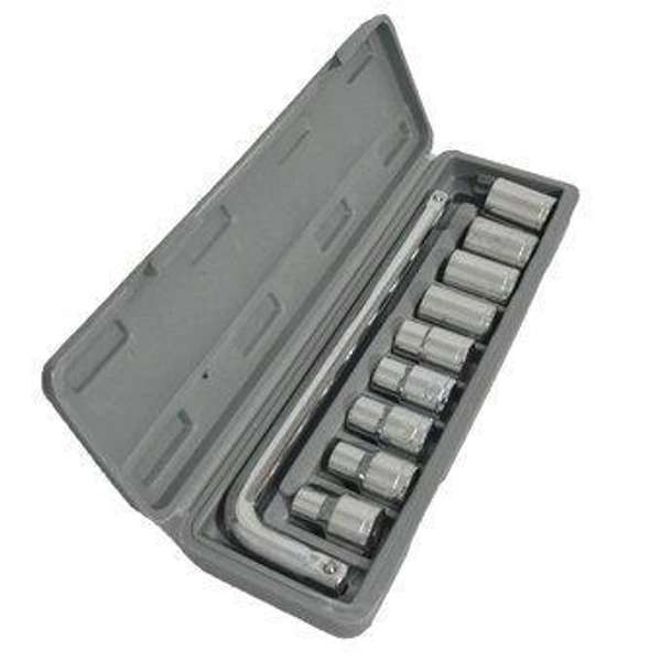 0407 -10 pc, 6 pt. 3/8 in. Drive Standard Socket Wrench Set