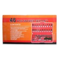 0422 Socket 1/4 Inch Combination Repair Tool Kit (Red, 46 pcs)