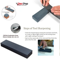 0424 Silicone Carbide Combination Stone Knife Sharpener for Both Knives and Tools