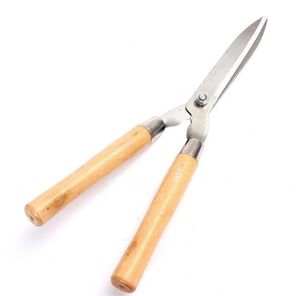 0455 Wooden Handle Hedge Shears, Bush Clipper