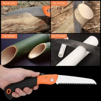0464 Folding Saw(180 mm) for Trimming, Pruning, Camping. Shrubs and Wood