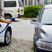 0502 -50 Ft Expandable Hose Pipe Nozzle For Garden Wash Car Bike With Spray Gun