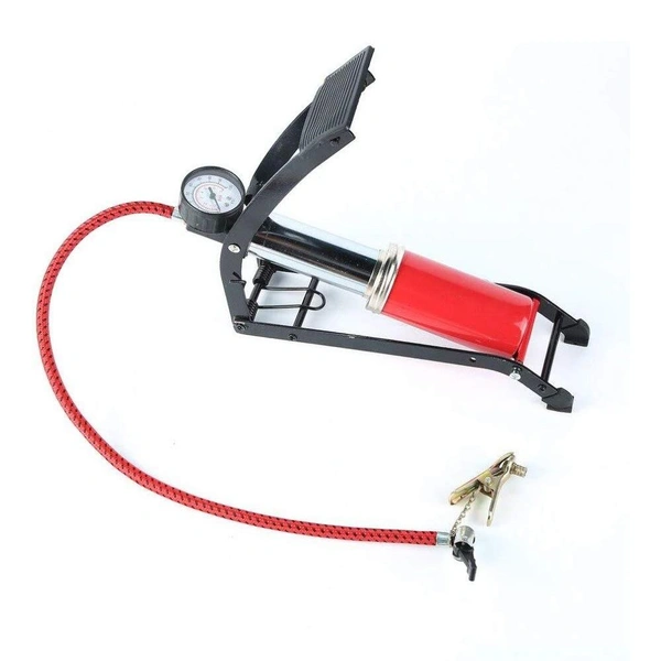 0526 High Pressure Deluxe/Strong Foot Pump For Bicycle, Car, Bike