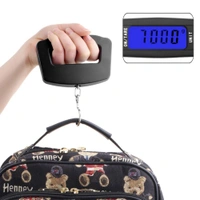 0548 Black Digital Portable Luggage Scale with LCD Backlight (50 kg)