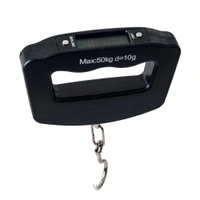 0548 Black Digital Portable Luggage Scale with LCD Backlight (50 kg)