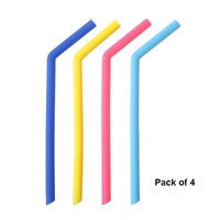 0584 Food Grade Silicone Straws (4pcs)