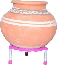 0628 Stainless Steel Single Ring Matka Stand