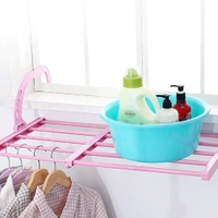 0705 Multi-function Hanging Window Sill Drying Rack Easy Folding Drying Rack Balcony Retractable Drying Shoe Rack