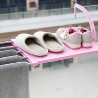 0705 Multi-function Hanging Window Sill Drying Rack Easy Folding Drying Rack Balcony Retractable Drying Shoe Rack