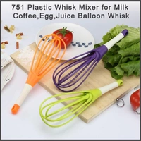 0751_Plastic Whisk Mixer  for Milk,Coffee,Egg,Juice Balloon Whisk