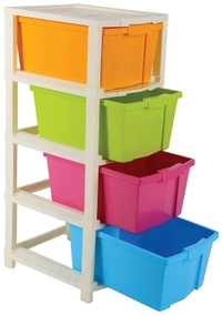 0768 Multipurpose Modular Drawer Organizer Storage Box - 4 Layers