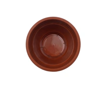 0839 Garden Heavy Plastic Planter Pot/Gamla 6 inch (Brown, Pack of 1, Small)