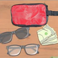 0845 Portable Travel Hand Pouch/Shaving Kit Bag for Multipurpose Use (Red)