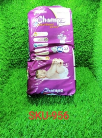 0956 Premium Champs High Absorbent Pant Style Diaper Extra Large(XL) Size, 32 Pieces (956_XLar_32)