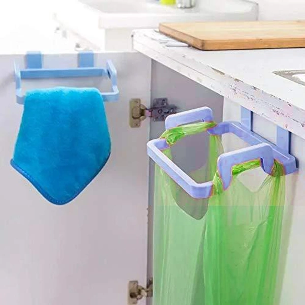 1118 Plastic Garbage Bag Rack Holder (Multi Color)