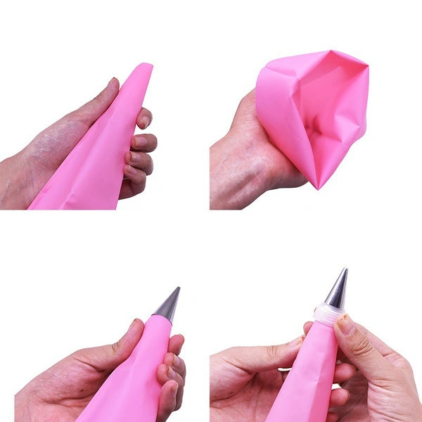 1153 Cake Decorating Nozzle with Piping Bag (Pack of 6)