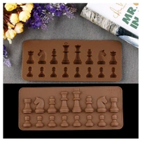 1162 Silicone Chocolate Chess Shaped Mould - 16 Cavity