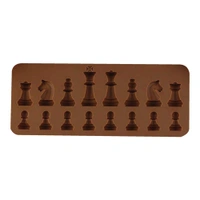 1162 Silicone Chocolate Chess Shaped Mould - 16 Cavity