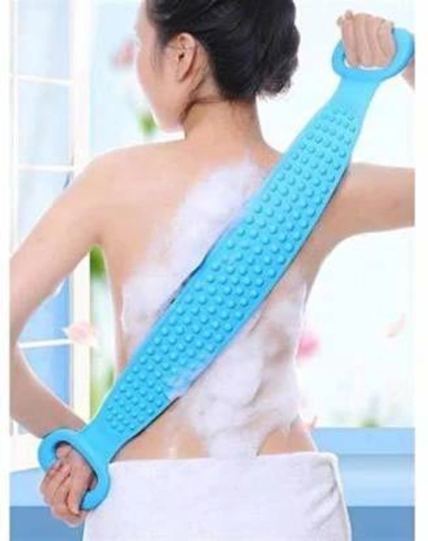 1308 Silicone Body Back Scrubber Bath Brush Washer For Dead Skin Removal (With Box)