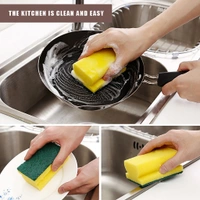 1429 Scrub Sponge 2 in 1 PAD for Kitchen, Sink, Bathroom Cleaning Scrubber (6 pc)