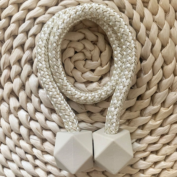 1441 Hexagonal Magnetic Braided Rope Drapery Window Curtains Loop Binding Ties Buckle (Pack of 2)