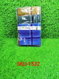 1532 Men s King Size Formal Handkerchiefs for Office Use - Pack of 12