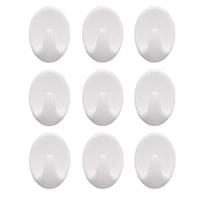 1544 Self Adhesive Plastic Wall Hook Set for Home Kitchen and Other Places (Pack of 9)