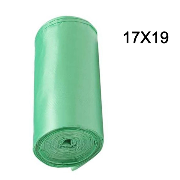 1581 Green Compostable Corn Starch Garbage Bags (17 x 19) (Pack of 30)