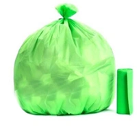 1586 Bio-degradable Eco Friendly Garbage/Trash Bags Rolls (24 x 32) (Green) (Pack of 20)