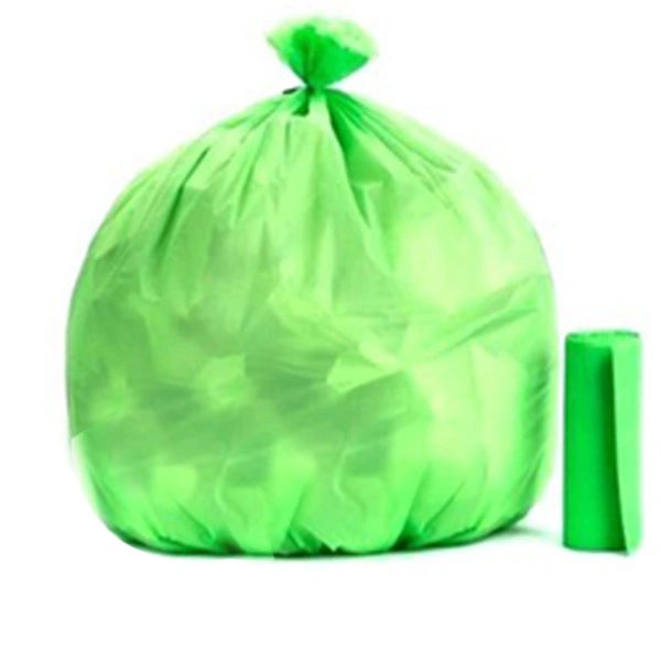 1586 Bio-degradable Eco Friendly Garbage/Trash Bags Rolls (24 x 32) (Green) (Pack of 20)