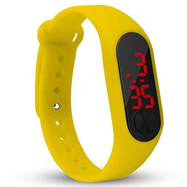 MVS Trendy Digital Kids Watch- M2 Look - Yellow