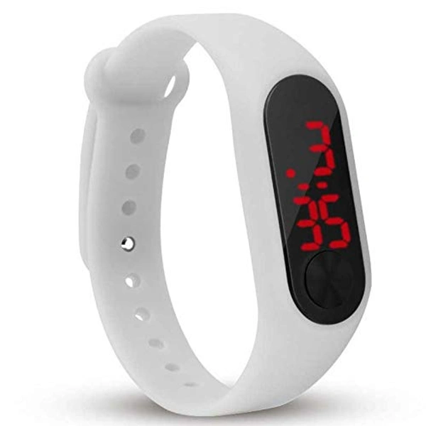 MVS Trendy Digital Kids Watch- M2 Look - White