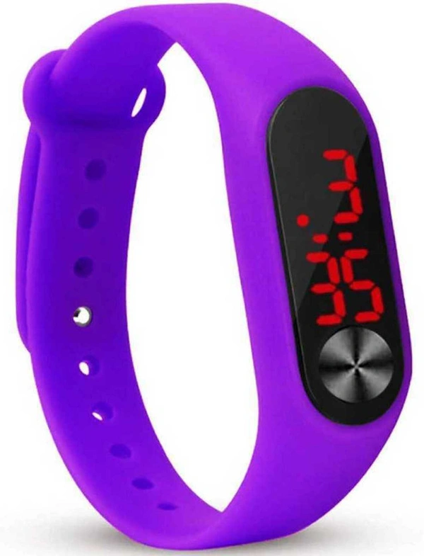 MVS Trendy Digital Kids Watch- M2 Look - Purple