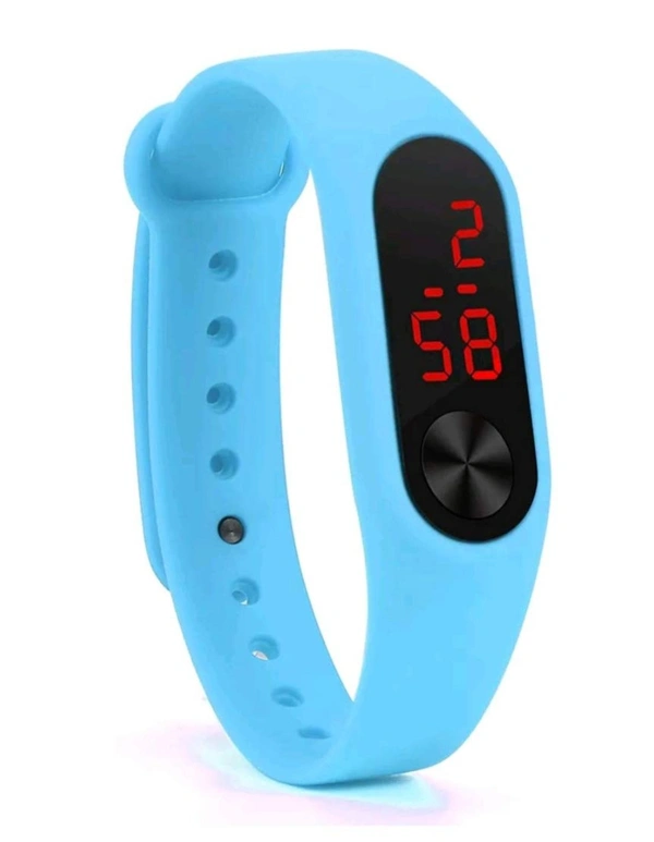 MVS Trendy Digital Kids Watch- M2 Look - Skyblue