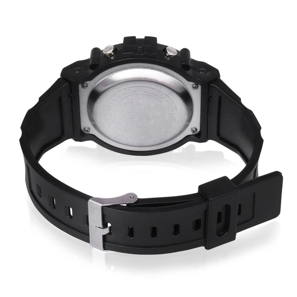 MVS Digital Sports Watch with 7 Lights, Alarm, Stop Watch, 12/24 Hrs Format, Back Light, Day & Date for Boys/Girls - Orange