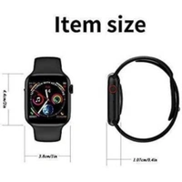 MVS T55 Series Smart-Watch with Fitness Tracker, Step Count, 50+ Wallpapers and More - Black