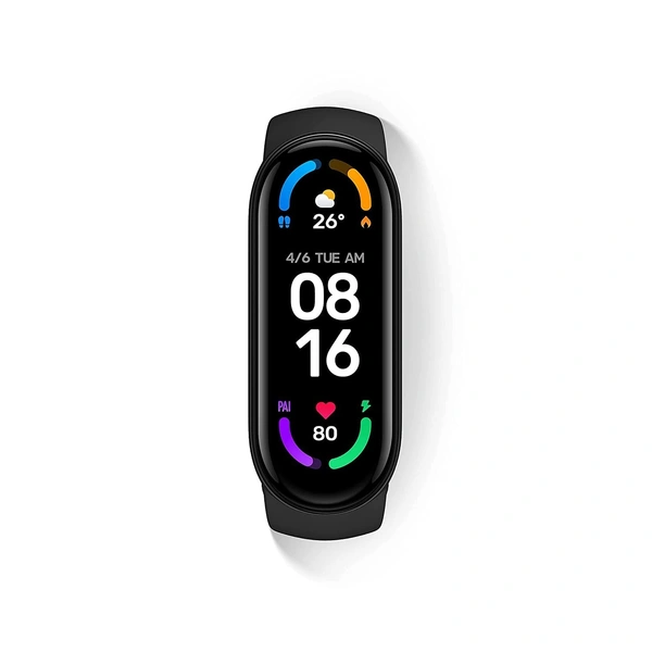 MVS M6 Smart Band Wireless Sweatproof Fitness Band| Blood Pressure| Heart Rate Sensor All Android Device  Strap Material : Rubber - Black