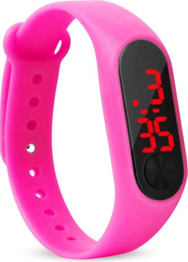 MVS Trendy Digital LED Unisex Bands - Pink, Green & Black