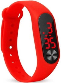 MVS Trendy Digital LED Unisex Bands - Black, Orange &Red