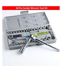 MVS Set of 40 in 1 Multipurpose Socket Tool & Wrench Set - Grey