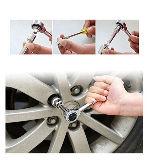 MVS Set of 40 in 1 Multipurpose Socket Tool & Wrench Set - Grey
