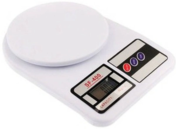 MVS Stylish Useful Home & Kitchen Tools Weight  Scale Measuring Upto 10 KG - White