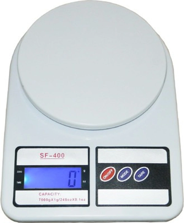 MVS Stylish Useful Home & Kitchen Tools Weight  Scale Measuring Upto 10 KG - White