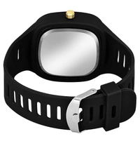 MVS Square Multi Dial  Analog Silicon Strap Stylish Designer Analog Watch - for Boys - Black