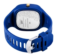 MVS Square Multi Dial Analog Silicon Strap Stylish Designer Analog Watch - for Boys - Blue